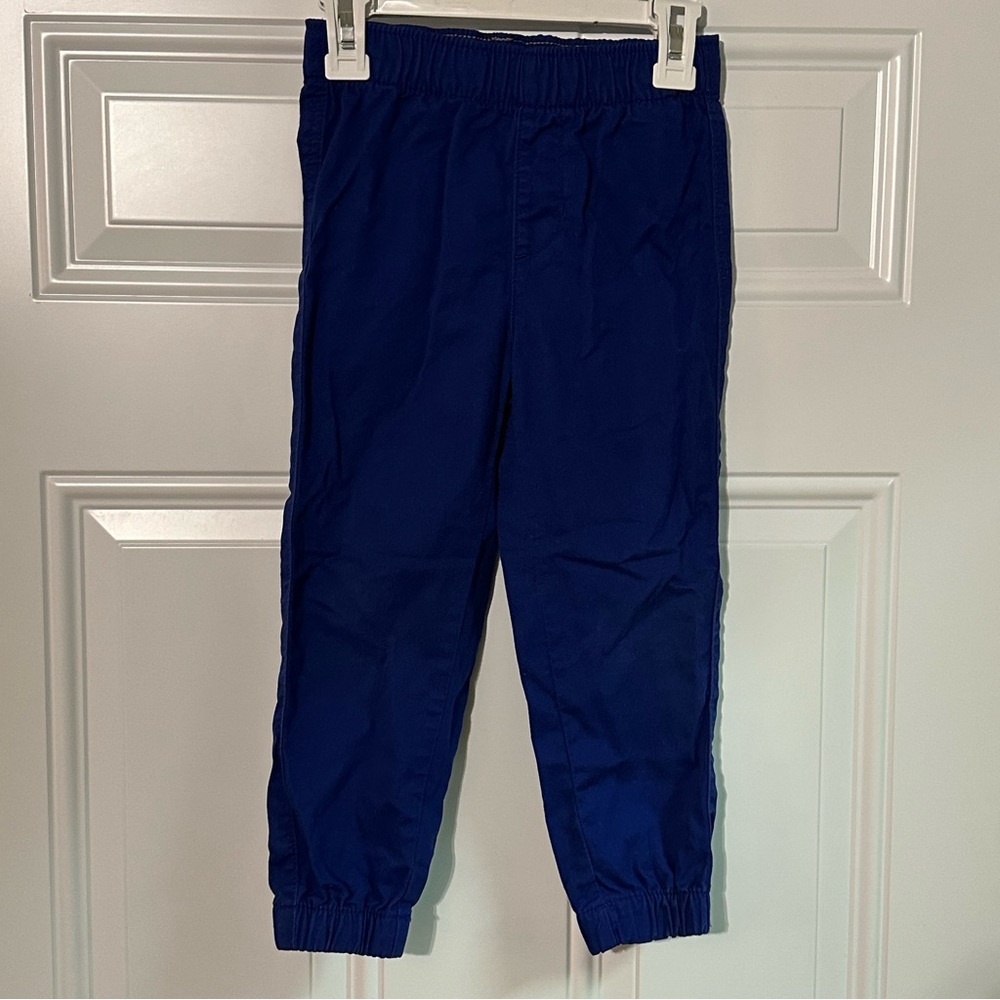 H&M Blue 100% Cotton Jogger Pants Size 4T